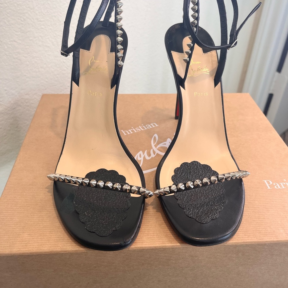 Christian Louboutin Black Studded Heels